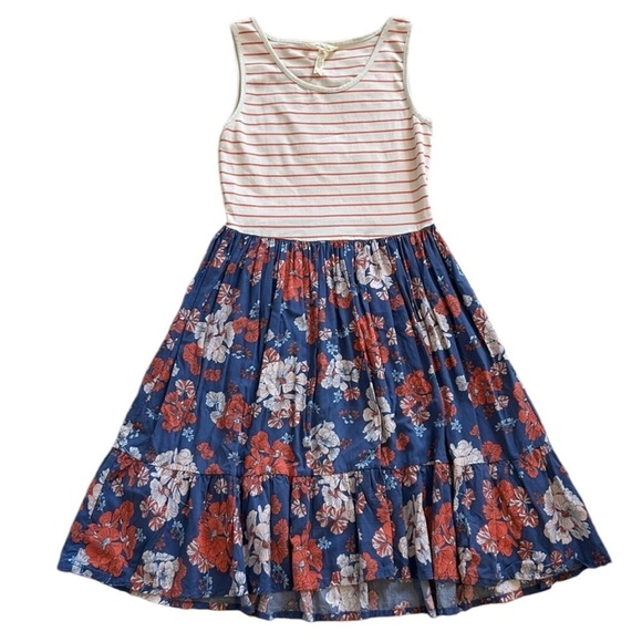 Matilda Jane Just Roll With It Sleeveless Floral Striped Dress - Picture 4 of 6